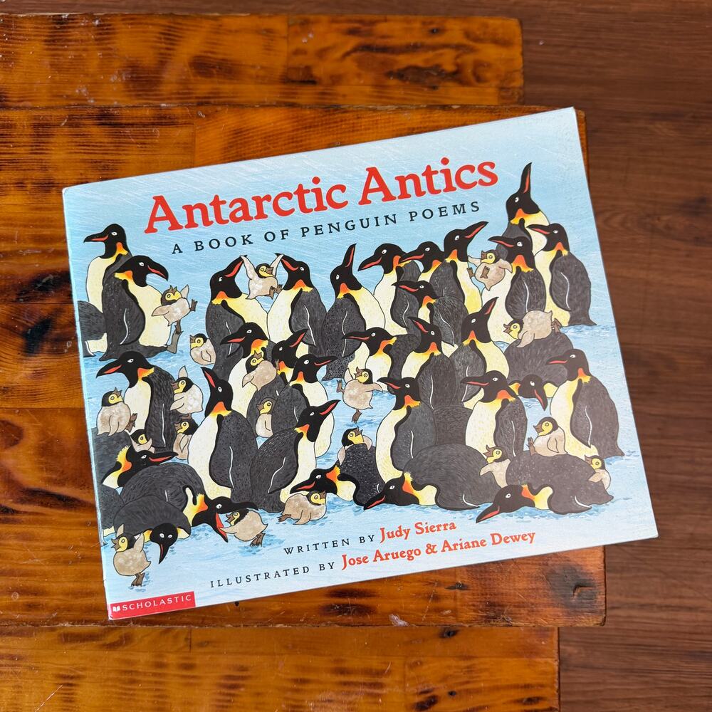 Vintage 1999 Antarctic Antics A Book Of Penguin Poems Poetry Paperback Book